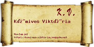 Kőmives Viktória névjegykártya